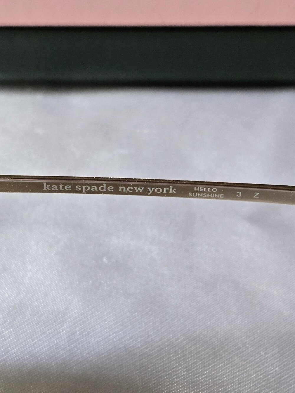 kate spade Hello Sunshine Polarized Gold Tone Eyewear with Pink And Green Case - Picture 4 of 9